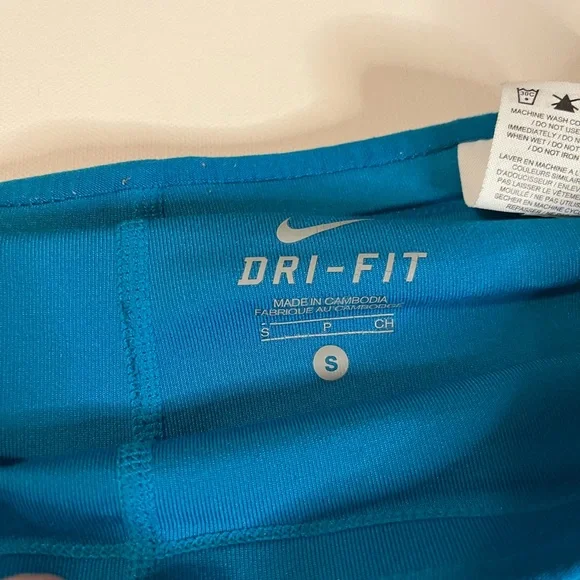 Nike Dri-Fit Skort Blue Sports Skirt with Drawstring - Picture 5 of 14